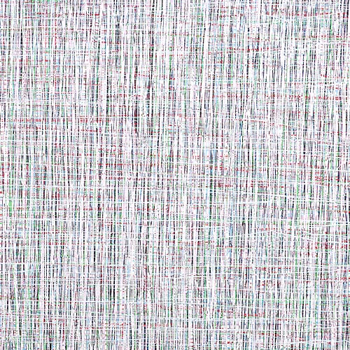 Susanne Lyner, 2011_13, les solitaires, 70 x70, Acryl geworfen auf Baumwolle