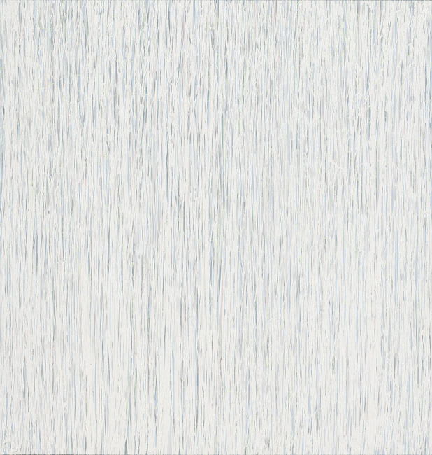 Susanne Lyner, 20014_04, Serie Irrlicht, 95 x 100 cm, Acryl auf Baumwolle