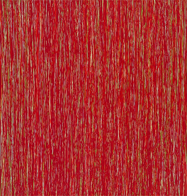 Susanne Lyner, 20014_06, Serie Irrlicht, 95 x 100 cm, Acryl auf Baumwolle