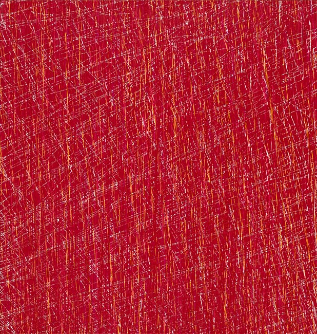 Susanne Lyner, 20014_12, Serie Irrlicht, 95 x 100 cm, Acryl auf Baumwolle