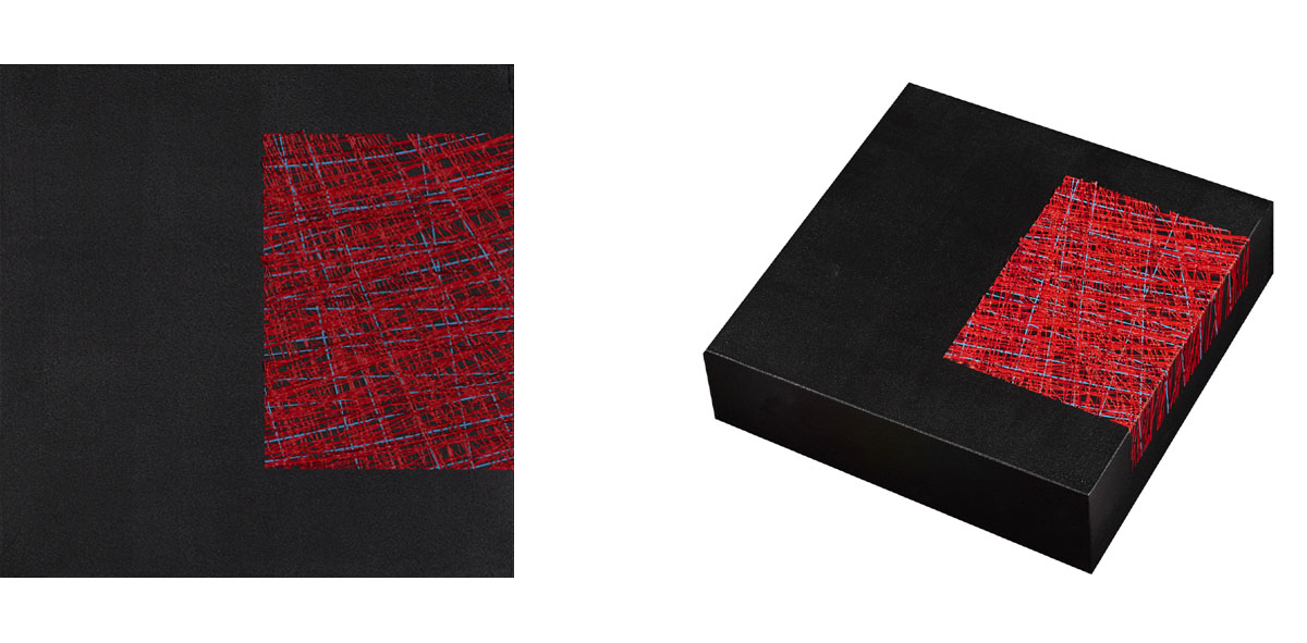 Susanne Lyner, 2015_11_Serie_Chummerchaeschtli&Gluecksmuempfeli, 20 x 20 x 6 cm, Acryl auf Holz Susanne Lyner, 2015_11_Serie_Chummerchaeschtli&Gluecksmuempfeli, 20 x 20 x 6 cm, Acryl auf Holz