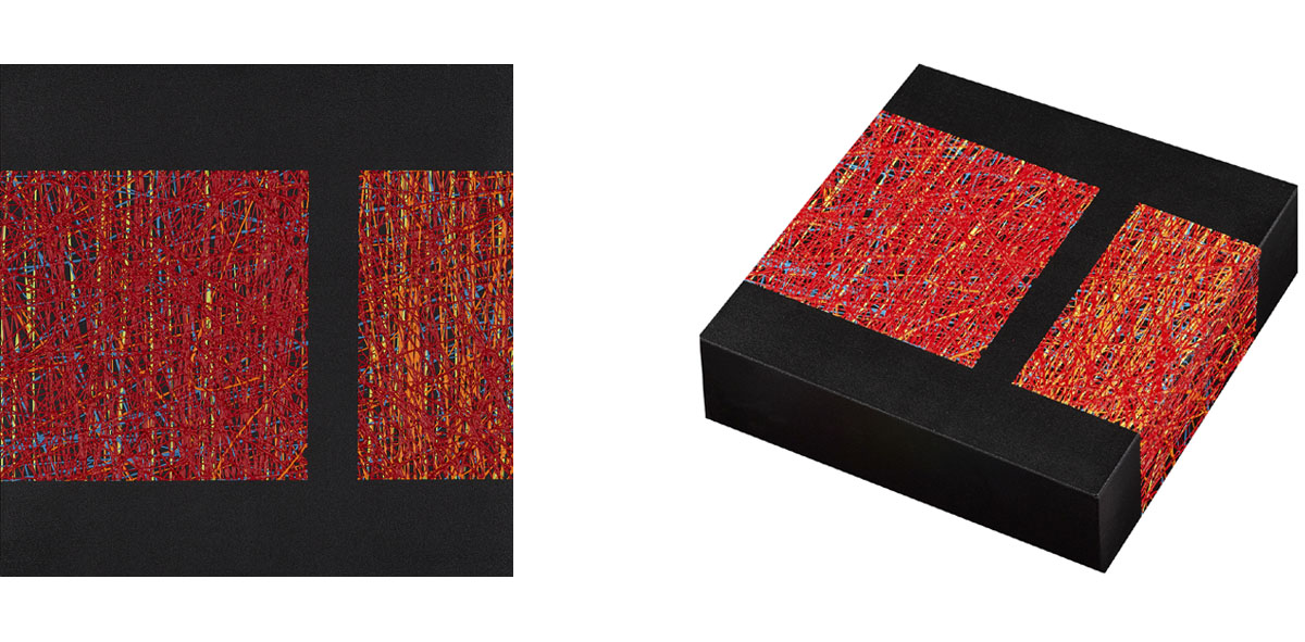 Susanne Lyner, 2015_12_Serie_Chummerchaeschtli&Gluecksmuempfeli, 20 x 20 x 6 cm, Acryl auf Holz Susanne Lyner, 2015_12_Serie_Chummerchaeschtli&Gluecksmuempfeli, 20 x 20 x 6 cm, Acryl auf Holz