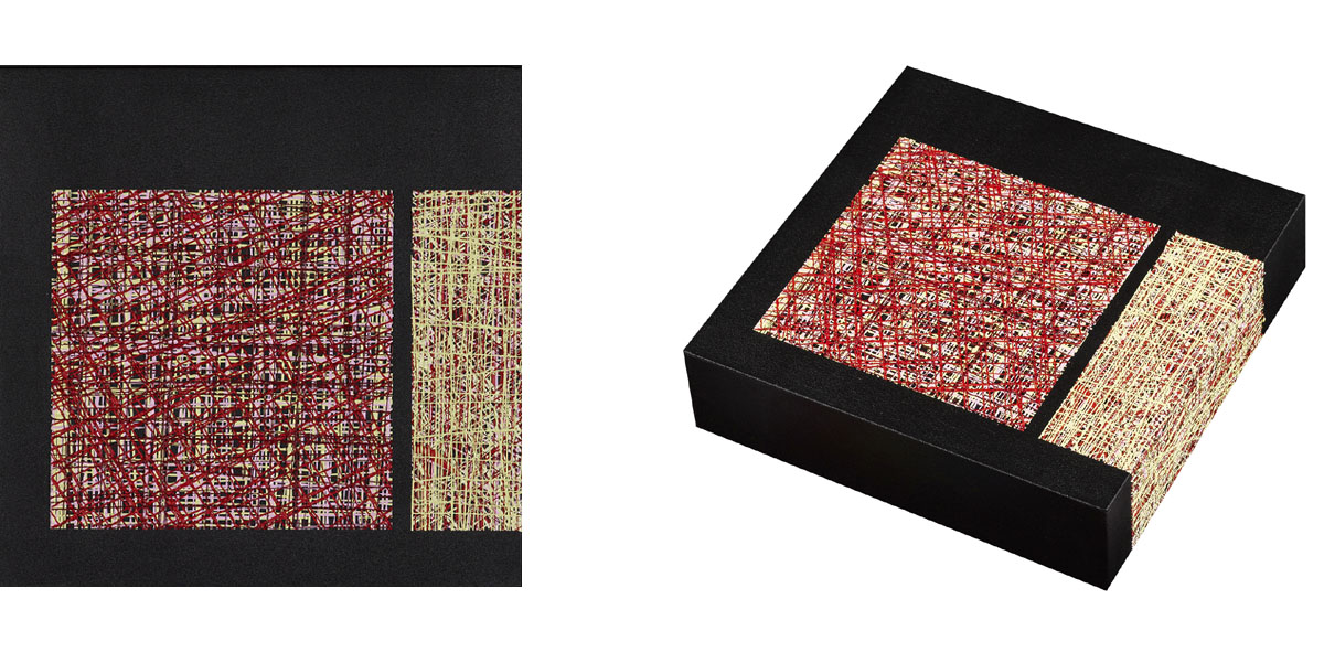 Susanne Lyner, 2015_13_Serie_Chummerchaeschtli&Gluecksmuempfeli, 20 x 20 x 6 cm, Acryl auf Holz Susanne Lyner, 2015_13_Serie_Chummerchaeschtli&Gluecksmuempfeli, 20 x 20 x 6 cm, Acryl auf Holz