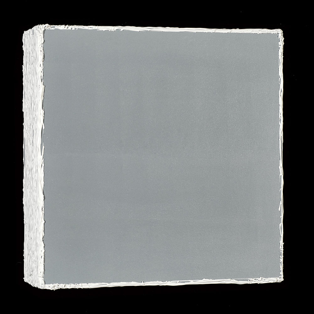 Susanne Lyner, 2017-30_Reihe-Sansparoles, 20 x 20 x 6 cm, Acryl auf Baumwolle Susanne Lyner, 2017-30_Reihe-Sansparoles, 20 x 20 x 6 cm, Acryl auf Baumwolle