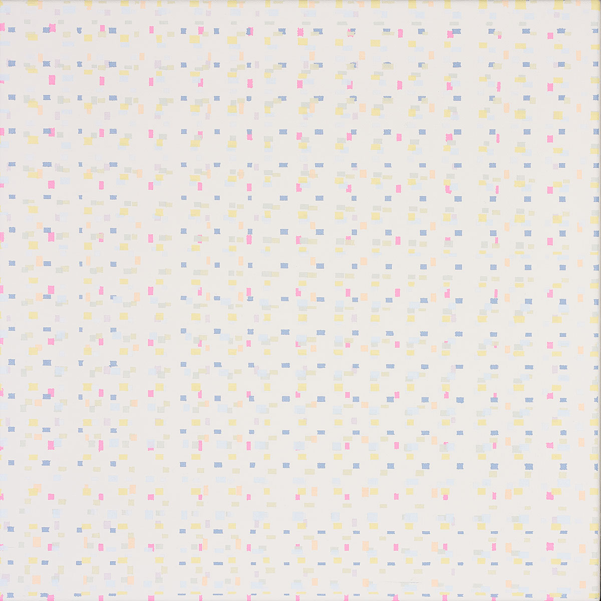 Susanne Lyner, 2019_01v70_winterbluesch, Acryl auf Baumwolle, 40 x 40 cm Susanne Lyner, 2019_01v70_winterbluesch, Acryl auf Baumwolle, 40 x 40 cm