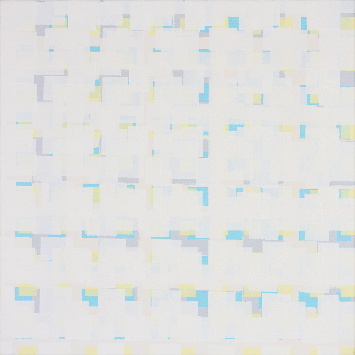 Susanne Lyner, 2019_06v70_winterbluesch, Acryl auf Baumwolle, 40 x 40 cm Susanne Lyner, 2019_06v70_winterbluesch, Acryl auf Baumwolle, 40 x 40 cm