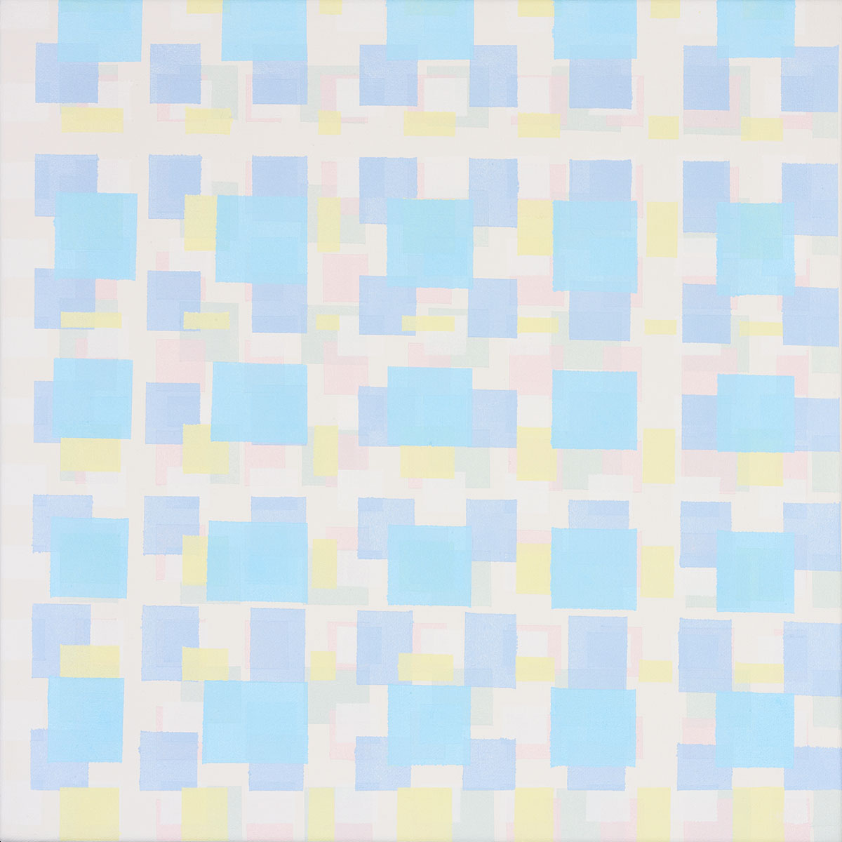 Susanne Lyner, 2019_07v70_winterbluesch, Acryl auf Baumwolle, 40 x 40 cm Susanne Lyner, 2019_07v70_winterbluesch, Acryl auf Baumwolle, 40 x 40 cm