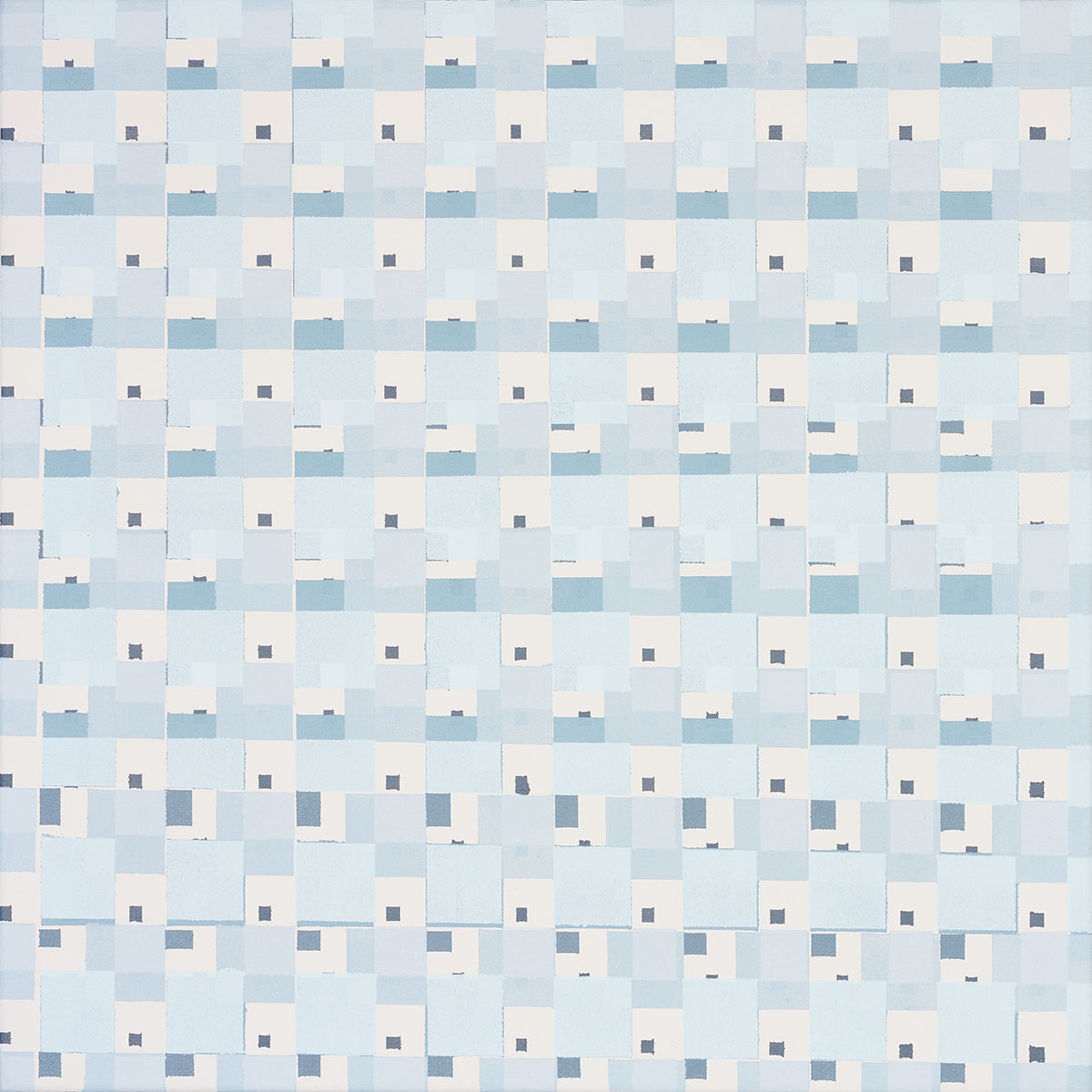 Susanne Lyner, 2019_22v70_winterbluesch, Acryl auf Baumwolle, 40 x 40 cm Susanne Lyner, 2019_22v70_winterbluesch, Acryl auf Baumwolle, 40 x 40 cm