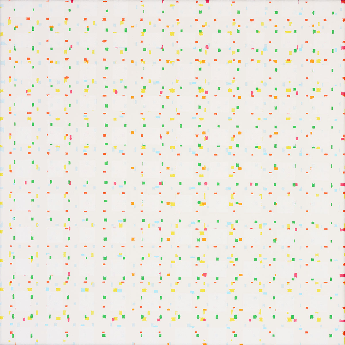 Susanne Lyner, 2019_25v70_winterbluesch, Acryl auf Baumwolle, 40 x 40 cm Susanne Lyner, 2019_25v70_winterbluesch, Acryl auf Baumwolle, 40 x 40 cm