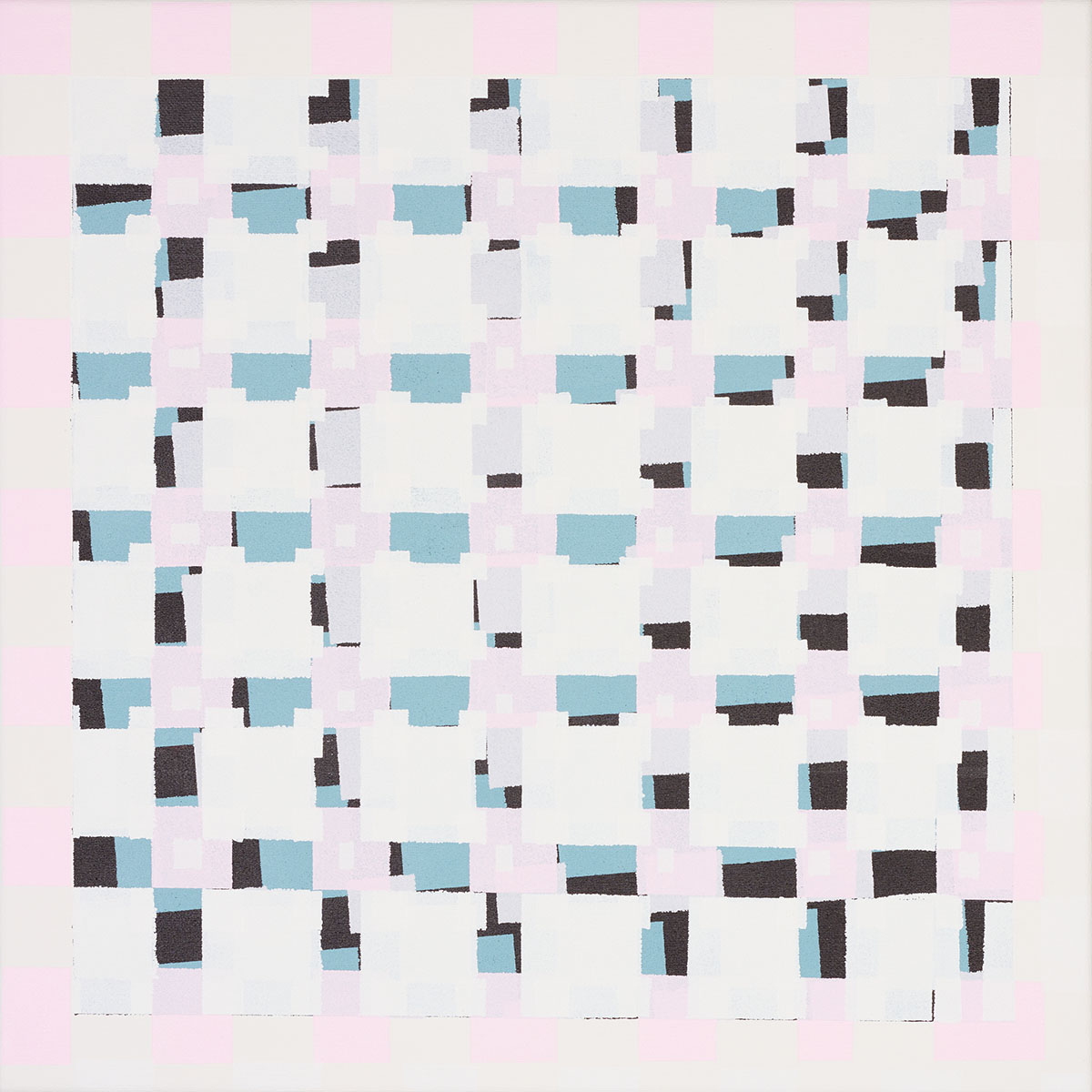 Susanne Lyner, 2019_28v70_winterbluesch, Acryl auf Baumwolle, 40 x 40 cm Susanne Lyner, 2019_28v70_winterbluesch, Acryl auf Baumwolle, 40 x 40 cm