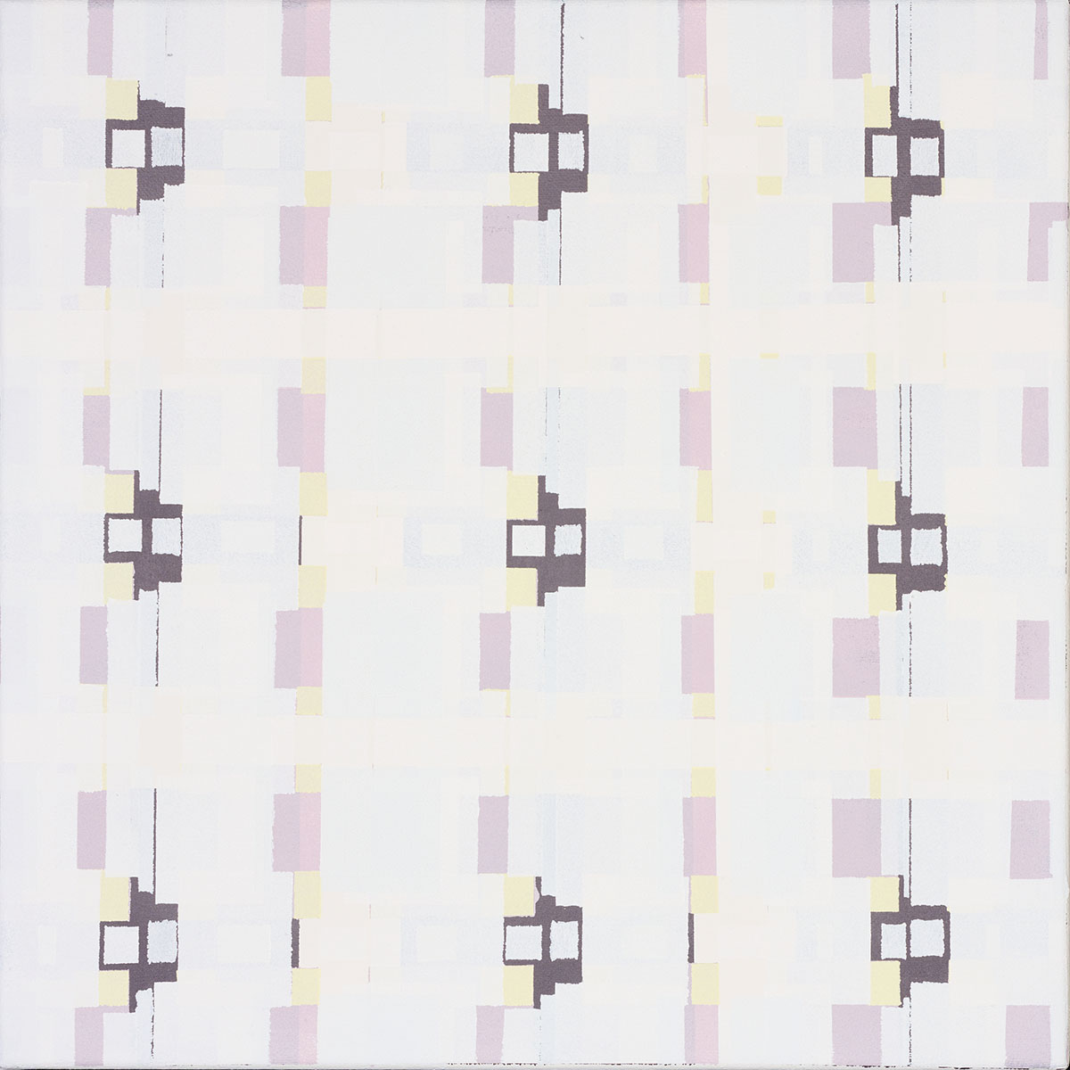 Susanne Lyner, 2019_32v70_winterbluesch, Acryl auf Baumwolle, 40 x 40 cm Susanne Lyner, 2019_32v70_winterbluesch, Acryl auf Baumwolle, 40 x 40 cm