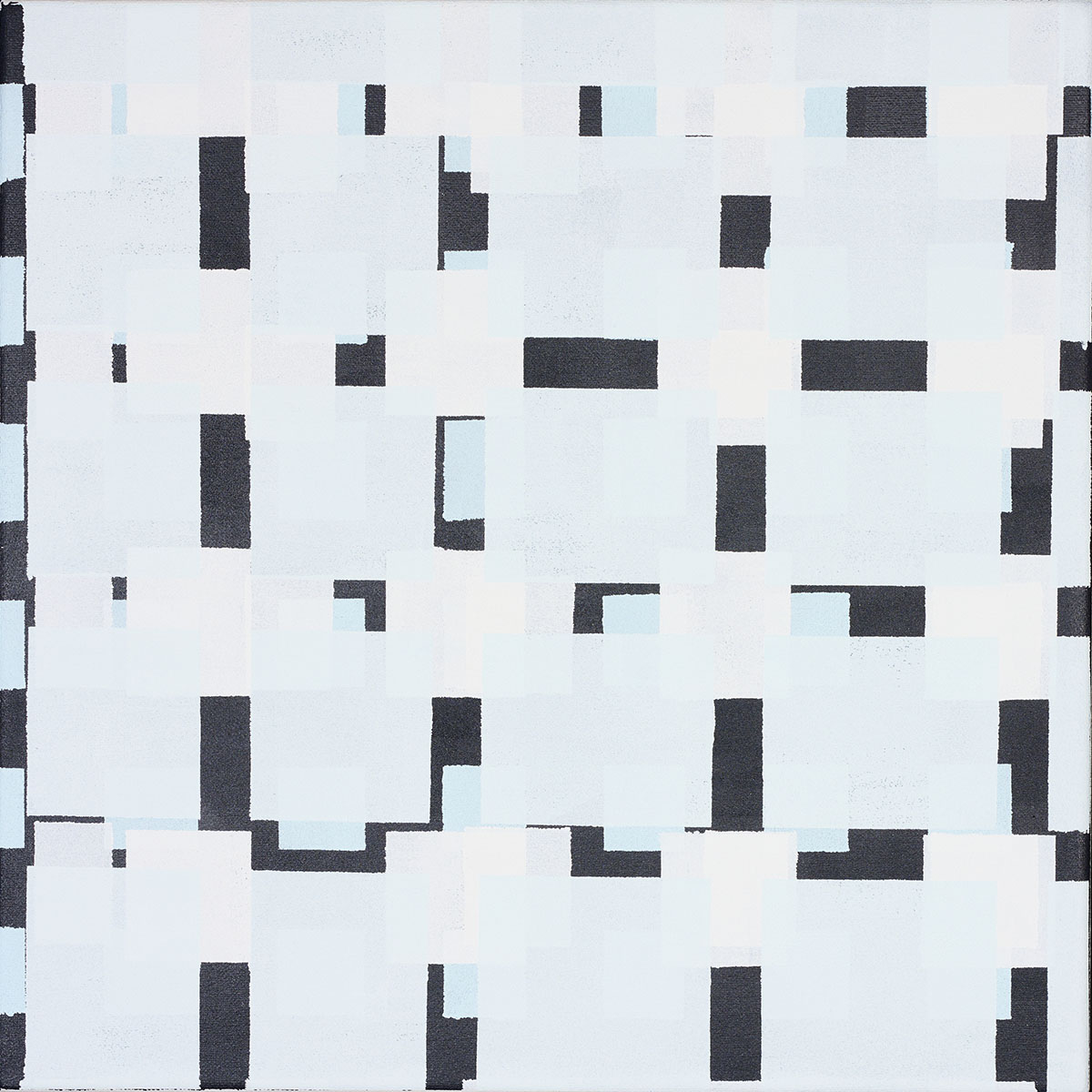 Susanne Lyner, 2019_43v70_winterbluesch, Acryl auf Baumwolle, 40 x 40 cm Susanne Lyner, 2019_43v70_winterbluesch, Acryl auf Baumwolle, 40 x 40 cm