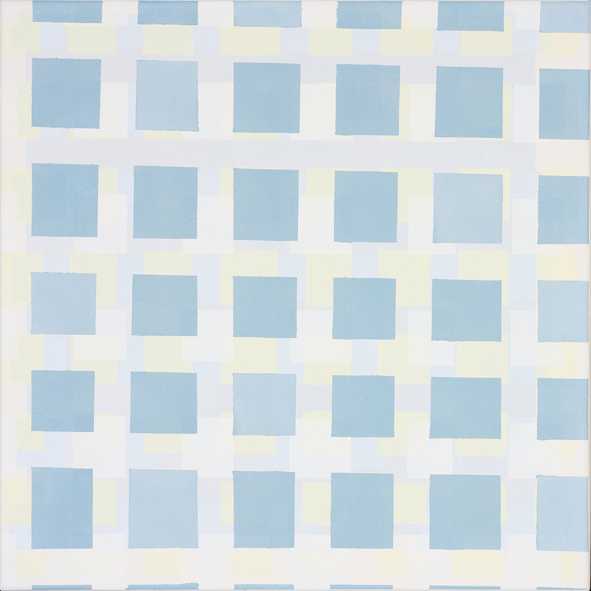 Susanne Lyner, 2019_45v70_winterbluesch, Acryl auf Baumwolle, 40 x 40 cm Susanne Lyner, 2019_45v70_winterbluesch, Acryl auf Baumwolle, 40 x 40 cm