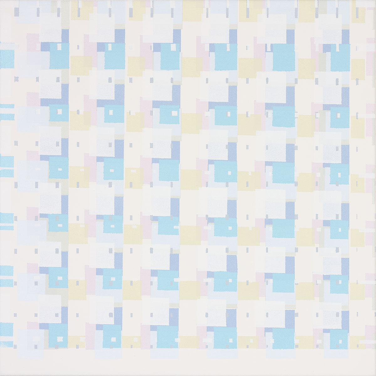 Susanne Lyner, 2019_49v70_winterbluesch, Acryl auf Baumwolle, 40 x 40 cm Susanne Lyner, 2019_49v70_winterbluesch, Acryl auf Baumwolle, 40 x 40 cm