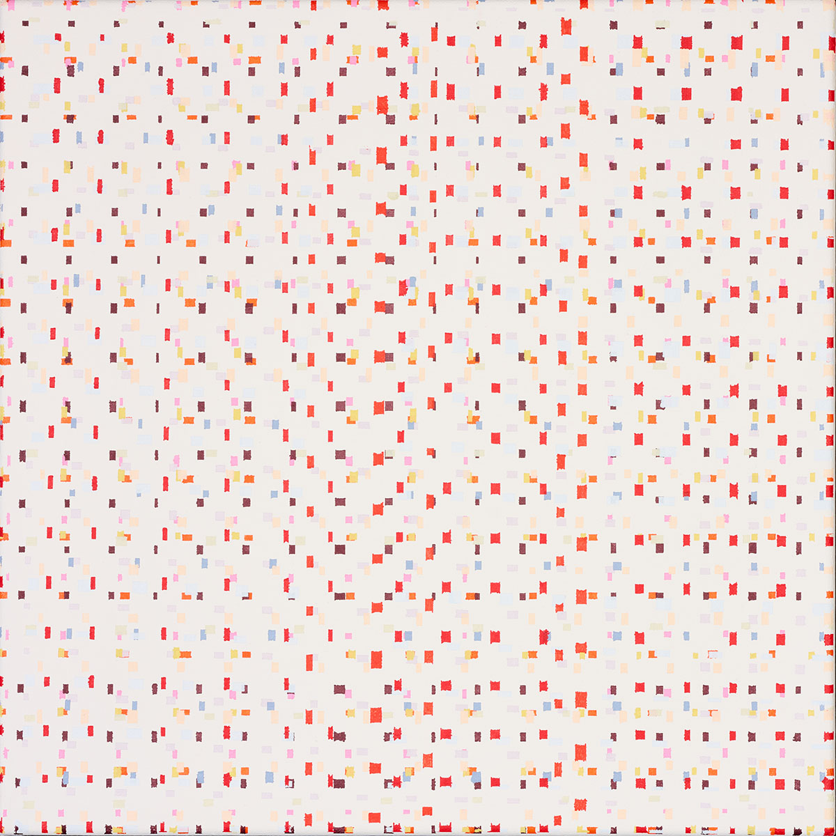 Susanne Lyner, 2019_54v70_winterbluesch, Acryl auf Baumwolle, 40 x 40 cm Susanne Lyner, 2019_54v70_winterbluesch, Acryl auf Baumwolle, 40 x 40 cm