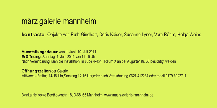 kontraste, einladung, märz galerie mannheim kontraste, einladung, märz galerie mannheim